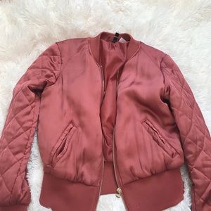 Rose gold bomber jacket ❤️